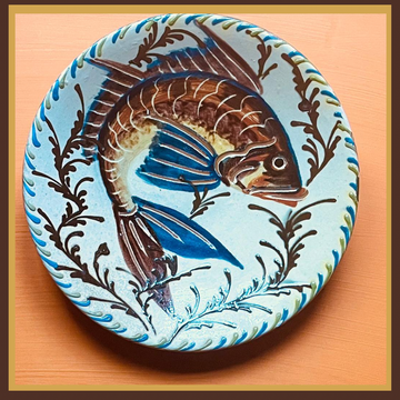 Assiette céramique catalane - signe Salamo La Bisbal 11