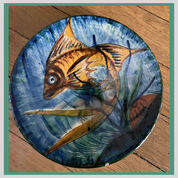 Plat Puigdemont - motif poissons 19