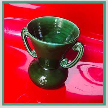 Petit vase type Vallauris - vert