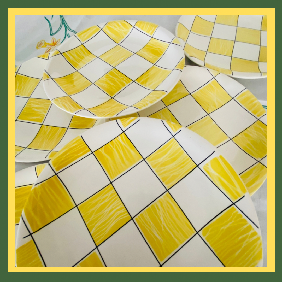 6 assiettes plates salins Cambridge